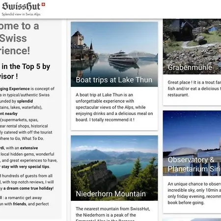 Chalet Lake Thun Alps Scenic Views And Concierge By Swisshut Sigriswil